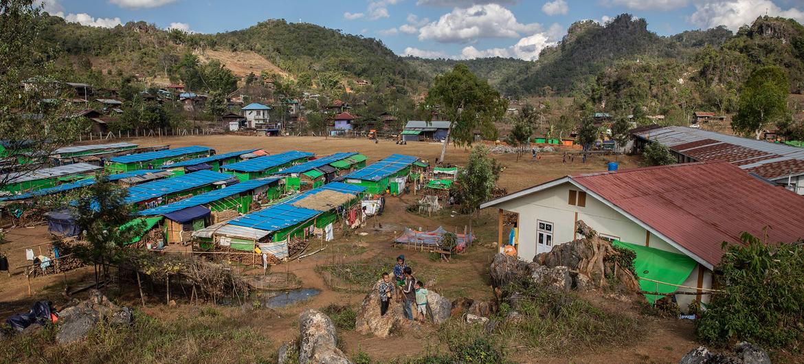 Displacement camp in Kayah (Karenni) State, eastern Myanmar. Ongoing conflict has left millions across the country in urgent need of aid. (file photo) Displacement camp in Kayah (Karenni) State, eastern Myanmar. Ongoing conflict has left millions across the country in urgent need of aid. (file photo)