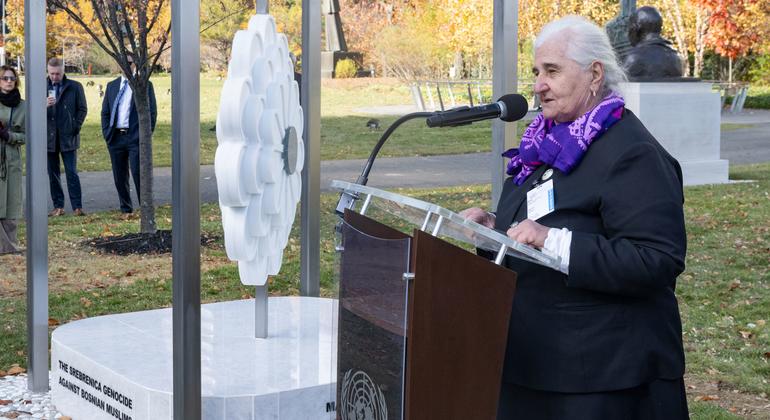 Flower of Srebrenica takes root at the United Nations