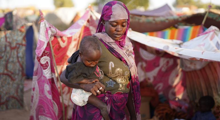 ‘All we want for Sudan is peace’ say children fleeing violence