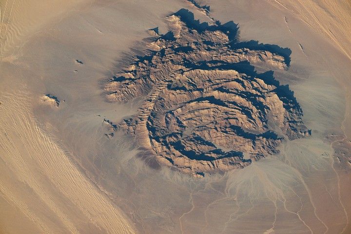 Rings of Rock in the Sahara 