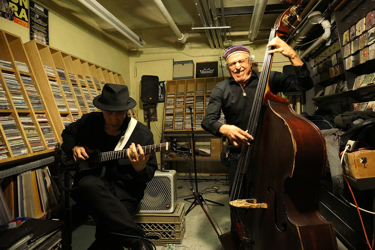 Elliott Sharp and Joe Fonda perform readings and are interviewed by Bruce Gallanter at Downtown Music Gallery