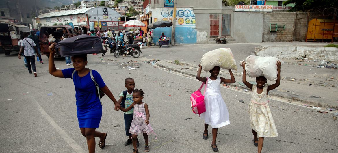 Thousands of families continue to flee their homes in Port-au-Prince due to gang-related violence.