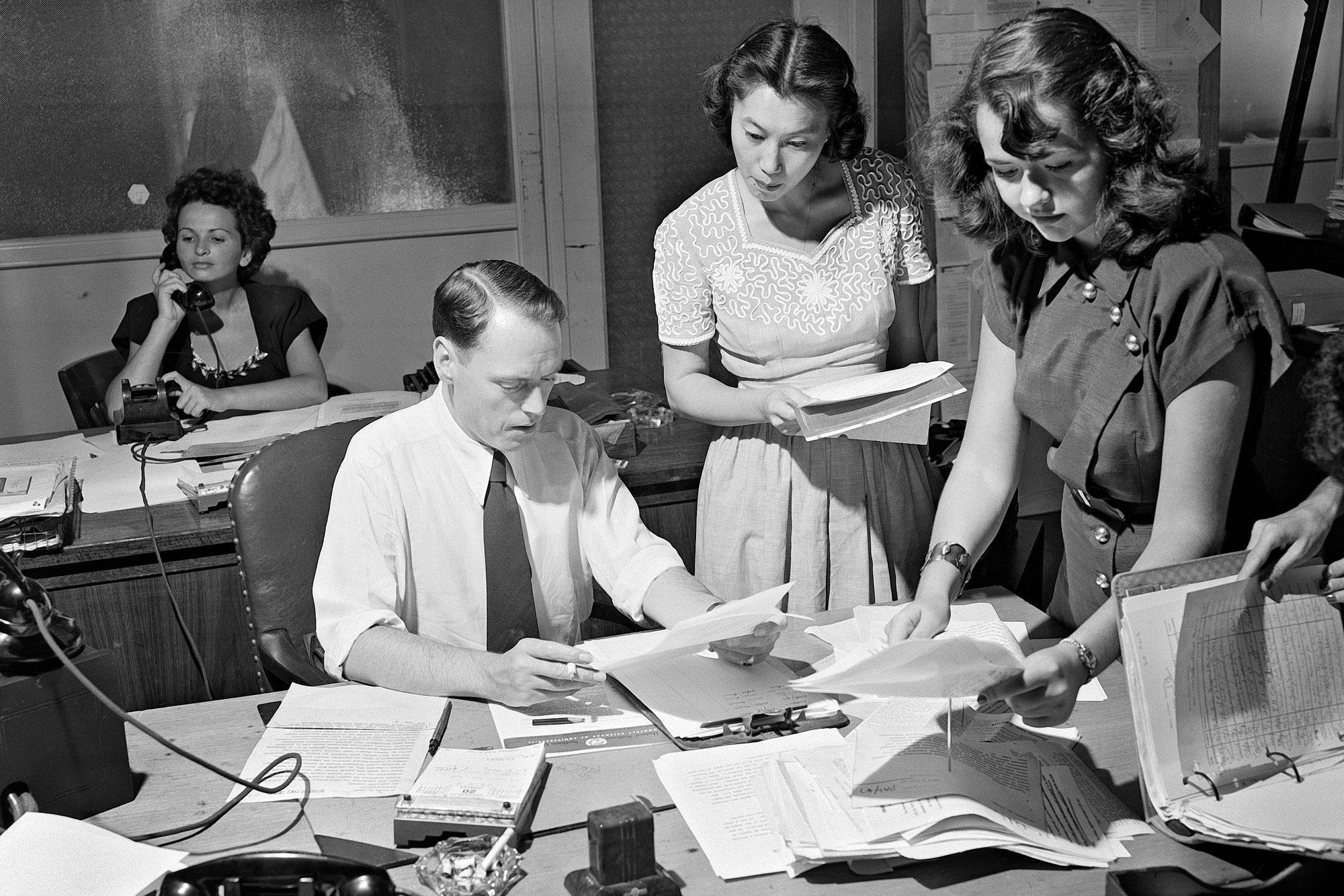 Press officers at the United Nations edit verbatim reports from UN meetings.